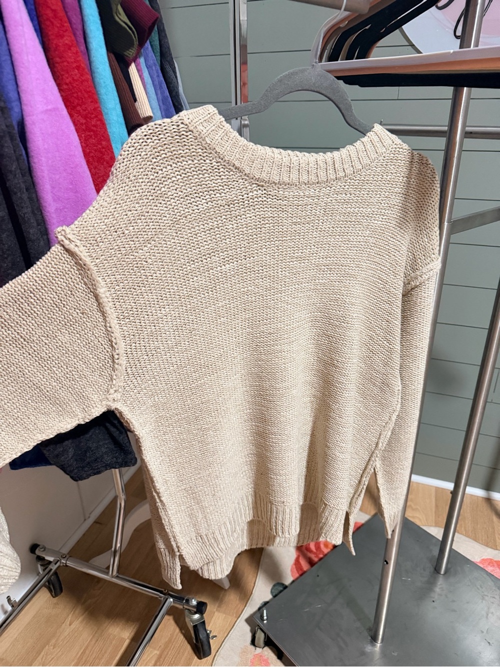 New zenana sweater small medium large green blue beige - Picture 2 of 5